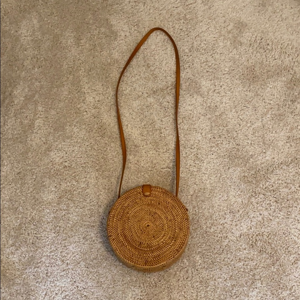 Handmade Rattan Circle Bag
